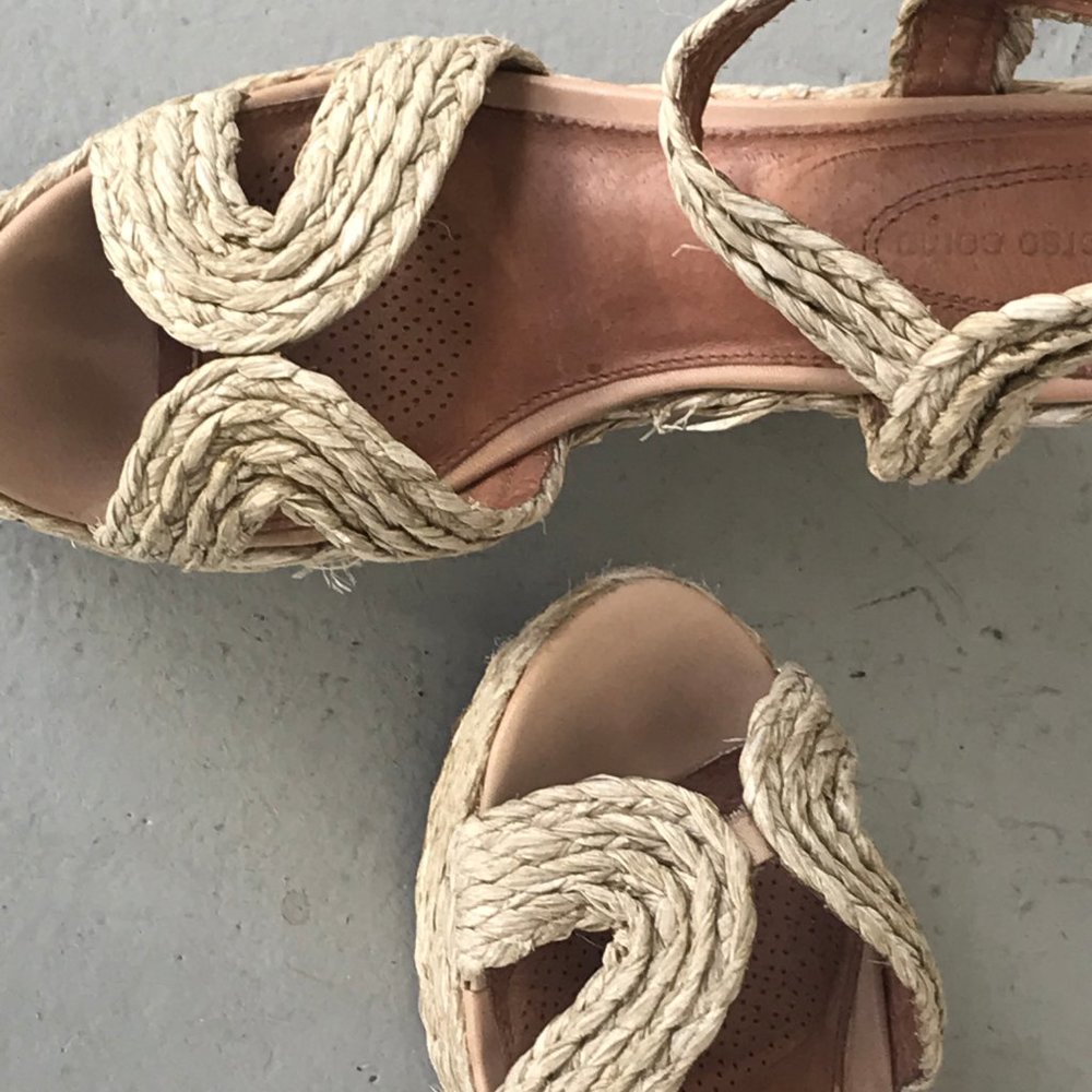 Corso Como Ballo Raffia Wedges